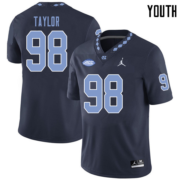 Jordan Brand Youth #98 Lawrence Taylor North Carolina Tar Heels College Football Jerseys Sale-Navy